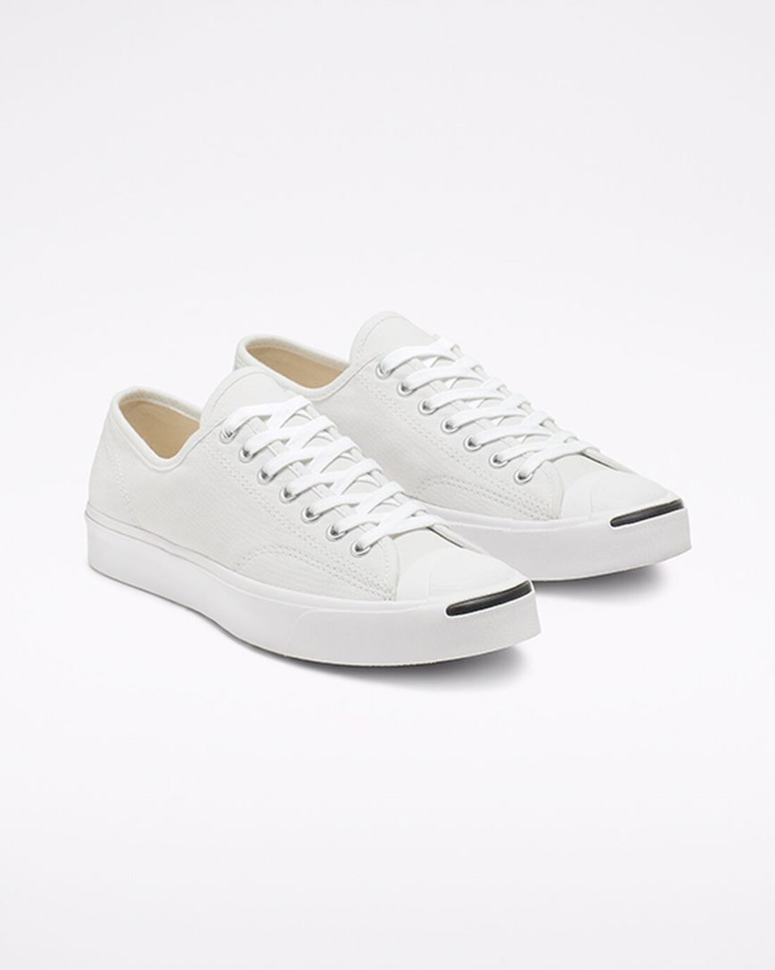 Tenisi Barbati Converse Jack Purcell Panza Albi Negrii | RO 130RYK071